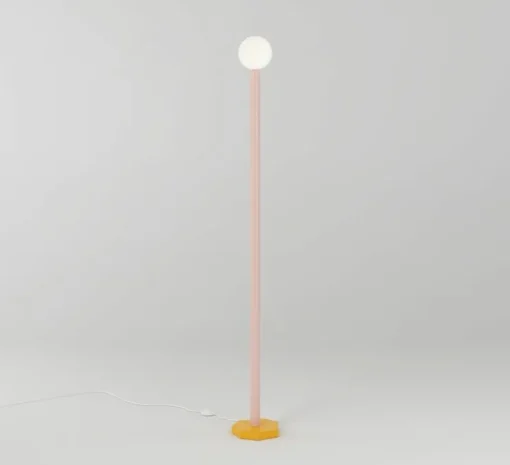 Lampadaire, Outlines, orange, rose, L20,4cm, H156,7cm - Atelier Areti