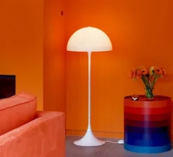 Lampadaire, Panthella , blanc, Ø50cm, H130cm - Louis Poulsen