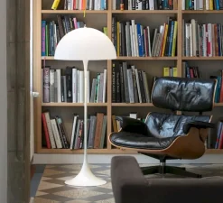 Lampadaire, Panthella , blanc, Ø50cm, H130cm - Louis Poulsen