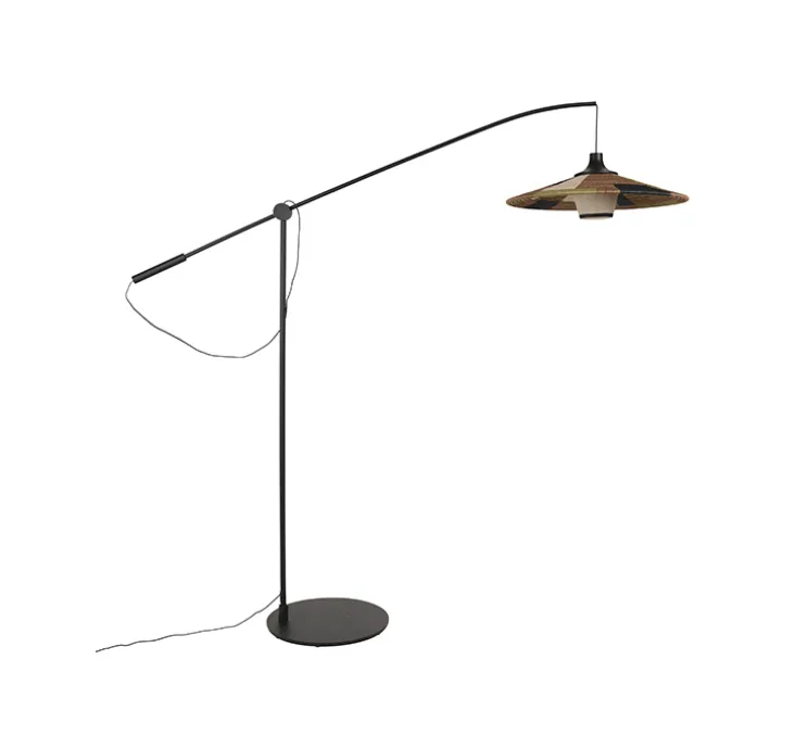 Lampadaire, Parrot, marron, L190cm, H185cm - Forestier