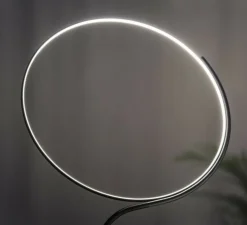 Lampadaire, Poise, noir et blanc, LED, dim, 2700k, 3600 lm, Ø55cm, H196cm - KDLN