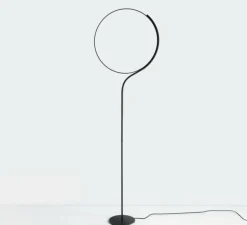 Lampadaire, Poise, noir et blanc, LED, dim, 2700k, 3600 lm, Ø55cm, H196cm - KDLN