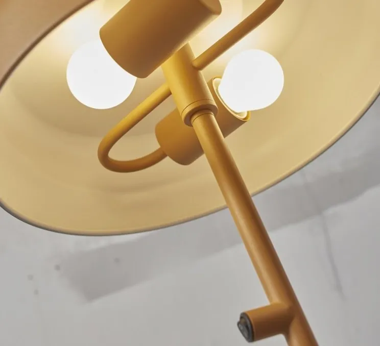 Lampadaire, Porto, moutarde, Ø30cm, H145cm - It's about Romi