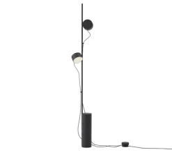 Lampadaire, Post, noir, LED, 2700K, 330lm, Ø9,5cm, H136,2cm - Muuto