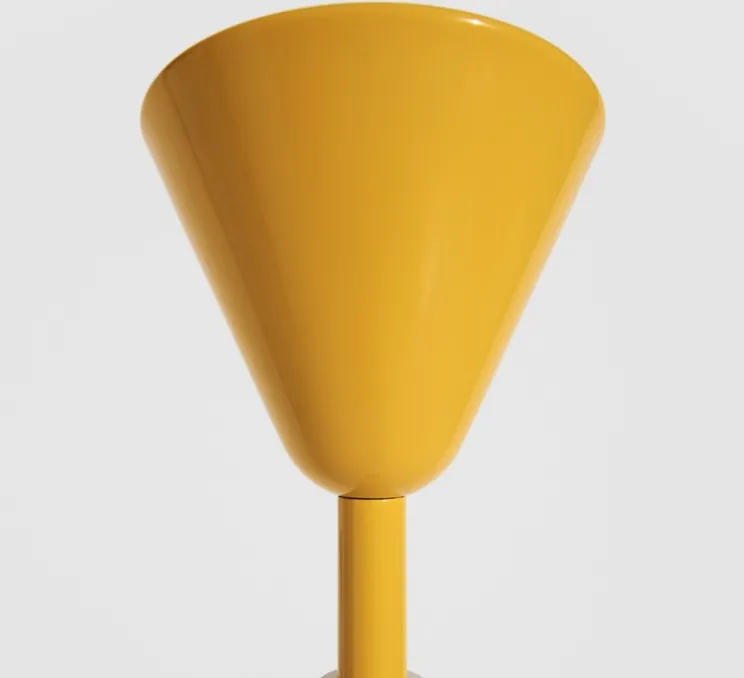 Lampadaire, Pyl, jaune, blanc, noir et rouge, LED, dim, 2700K, 1150 lm, Ø33cm, H180cm - Petite Friture