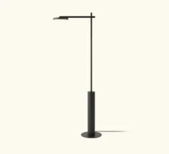 Lampadaire, Rafaela, noir mat, LED, 3000K, 1050 lm, Ø14cm, H142cm - Robin