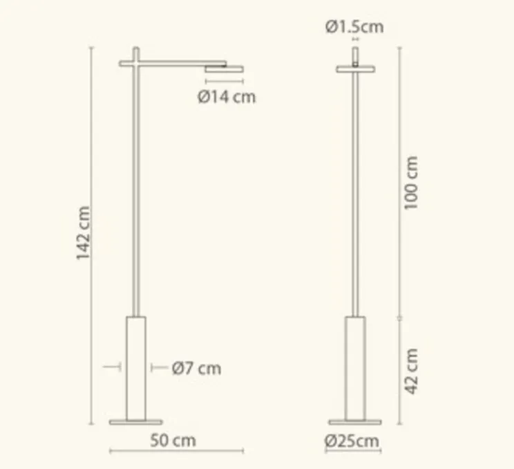 Lampadaire, Rafaela, noir mat, LED, 3000K, 1050 lm, Ø14cm, H142cm - Robin
