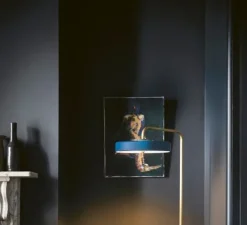 Lampadaire, Revolve, bleu, LED, Ø35cm, 2700K, H140cm - Bert Frank