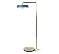 Lampadaire, Revolve, bleu, LED, Ø35cm, 2700K, H140cm - Bert Frank