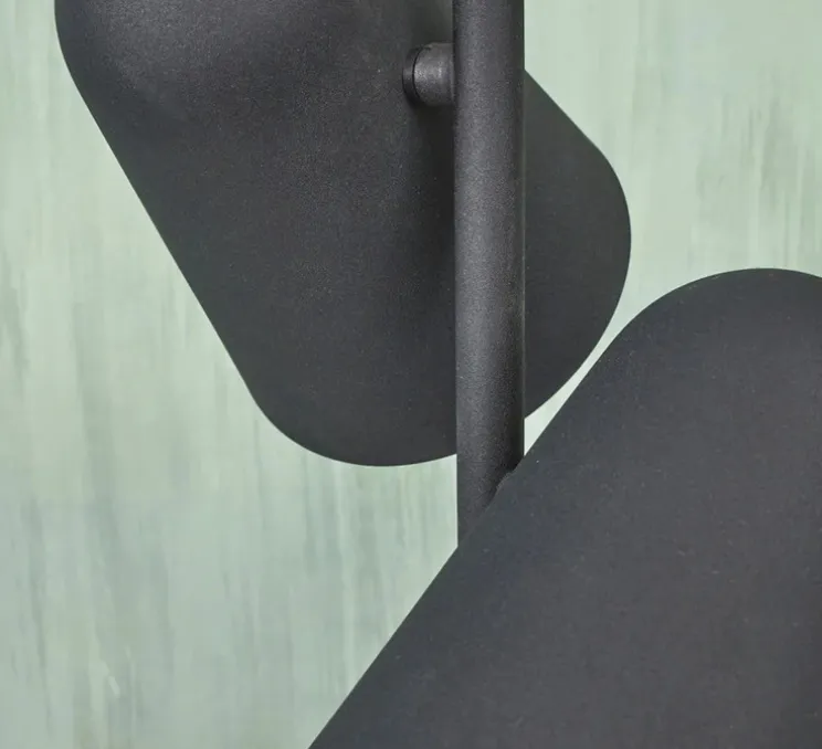 Lampadaire, Salamanca 2 , noir, Ø28cm, H145cm - It's about Romi