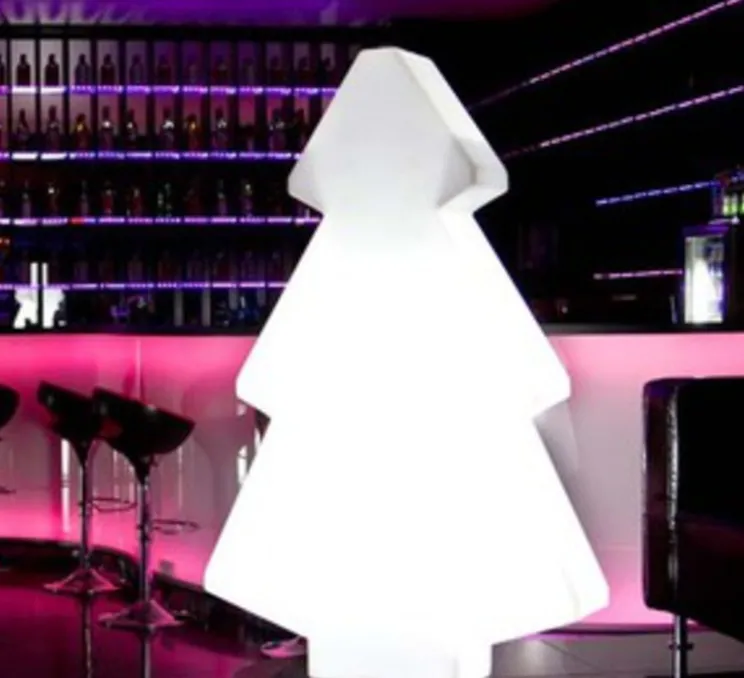 Lampadaire, sapin de Noël, LIGHT TREE, blanc, H200cm - Slide