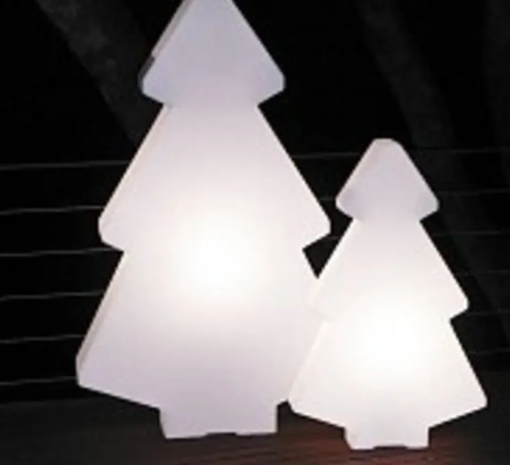 Lampadaire, sapin de Noël, LIGHT TREE, blanc, H200cm - Slide