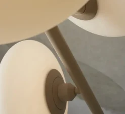 Lampadaire, Sapporo, blanc et sable, Ø32cm, H161cm - Good&Mojo