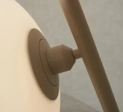 Lampadaire, Sapporo, blanc et sable, Ø32cm, H161cm - Good&Mojo