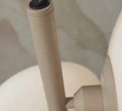 Lampadaire, Sapporo, blanc et sable, Ø32cm, H161cm - Good&Mojo