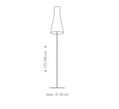 Lampadaire, Secto 4210, bois, blanc, LED, L30cm, H175cm - Secto Design