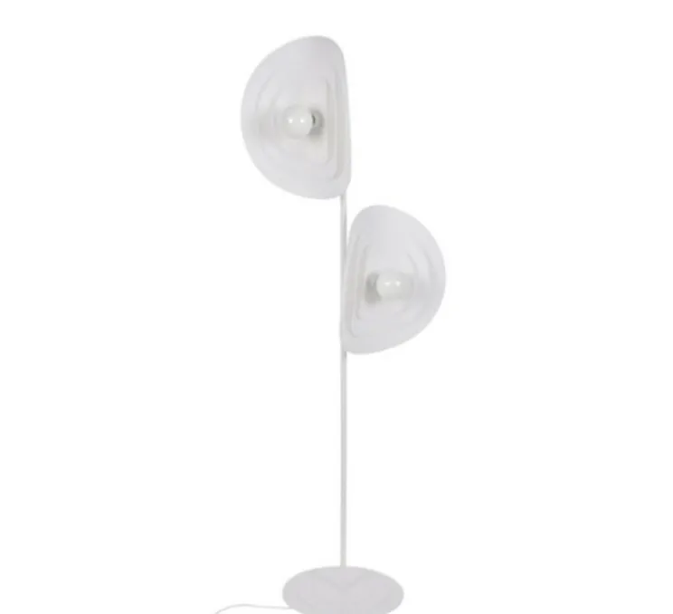 Lampadaire, Selenitis 2L, blanc, Ø60cm, H180cm - Market Set
