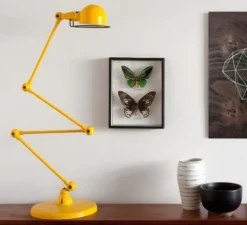 Lampadaire, Signal 4 bras, moutarde, Ø24,5cm, H120cm - Jielde