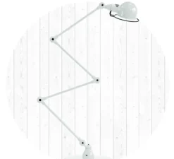 Lampadaire, Signal 4 bras, SI433, blanc, brillant, Ø24,5cm, H120cm - Jieldé