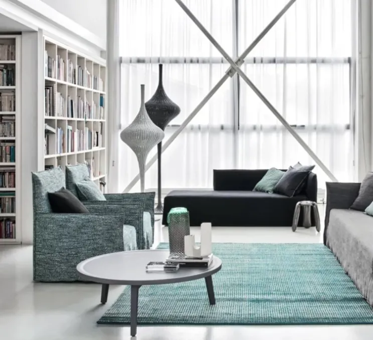 Lampadaire, Spin L, noir, Ø63cm, H228cm - Gervasoni