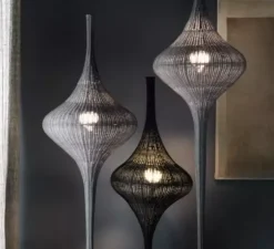 Lampadaire, Spin M, blanc, Ø63cm, H190cm - Gervasoni