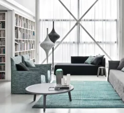 Lampadaire, Spin M, noir, Ø63cm, H190cm - Gervasoni