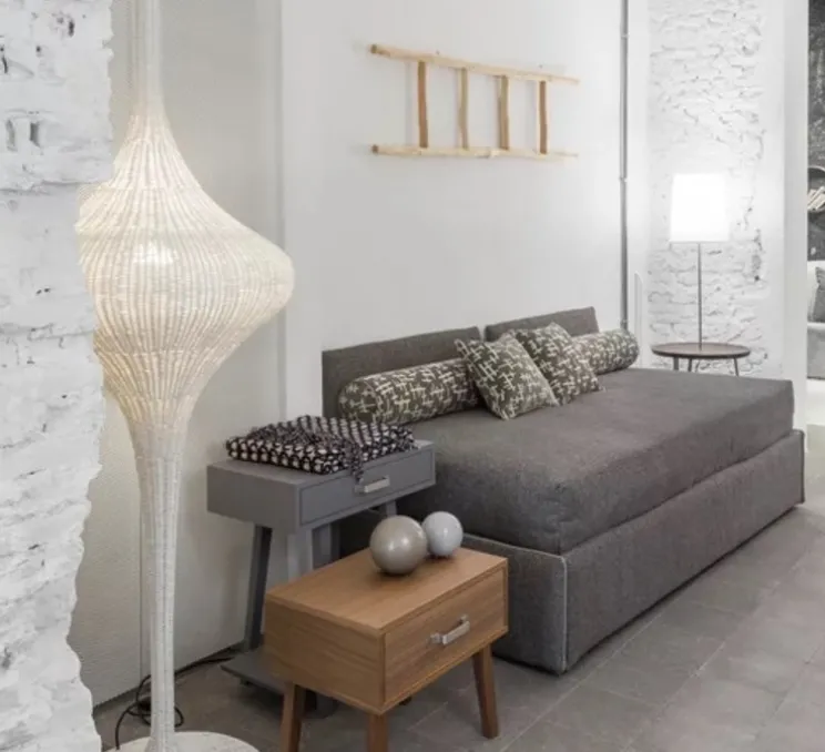 Lampadaire, Spin S, blanc, Ø57cm, H152cm - Gervasoni