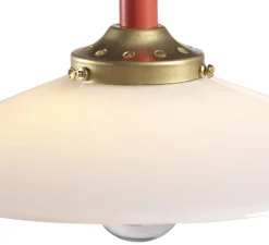 Lampadaire, Standing Lamp marble N°1, rouge, L34cm, H141cm - Valerie_Objects