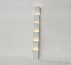 Lampadaire, Steps 146, blanc, L15cm, H150cm - Atelier Areti