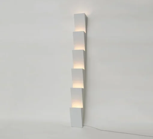 Lampadaire, Steps 146, blanc, L20cm, H195cm - Atelier Areti
