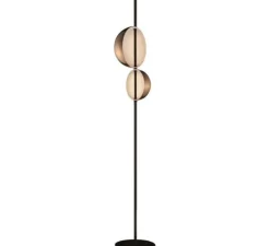 Lampadaire, SUPERLUNA 397, laiton, LED, 3000K, 1150lm, Ø28cm, H175cm - OLUCE