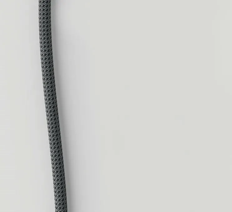 Lampadaire suspendu, Cima, noir, argent, Ø6cm, H34cm - Lodes