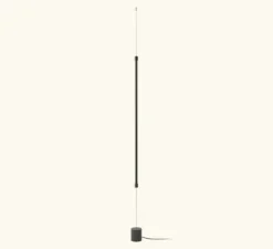 Lampadaire suspendu, René, noir mat, Ø7cm, H120cm - Robin