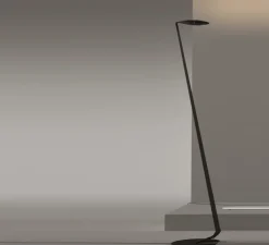 Lampadaire, Swan, noir, LED, 2700K, 3300 lm, L30cm, H200cm - Lumen Center Italia