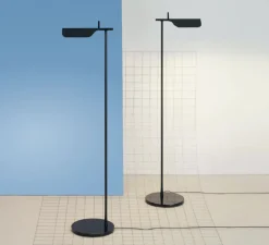 Lampadaire, Tab, noir, LED, 2700K, 347lm, Ø24cm, H110cm - Flos