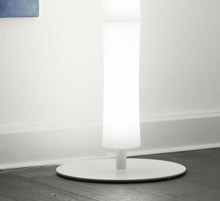 Lampadaire, Také Plus, LED, blanc, base blanche, H220cm - 3000K - 5500lm - LUMEN CENTER ITALIA