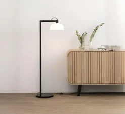 Lampadaire, Tatawin, blanc, Ø30cm, H148cm - Faro