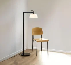 Lampadaire, Tatawin, blanc, Ø30cm, H148cm - Faro