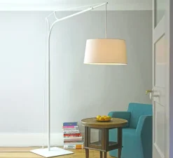 Lampadaire, Tina, dimmable, blanc, H220cm - Fraumaier