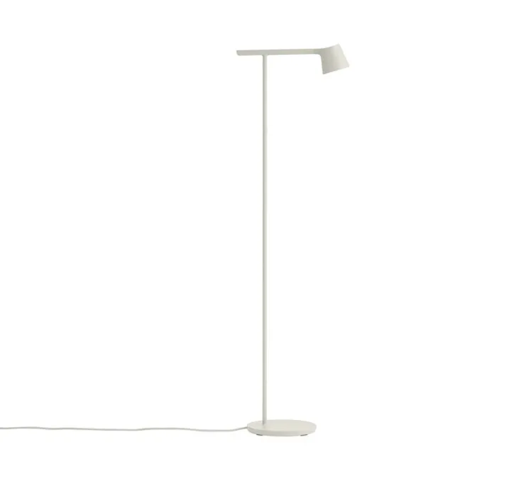 Lampadaire, Tip, gris, LED, 2700K, 330lm, L20cm, H110,8cm - Muuto