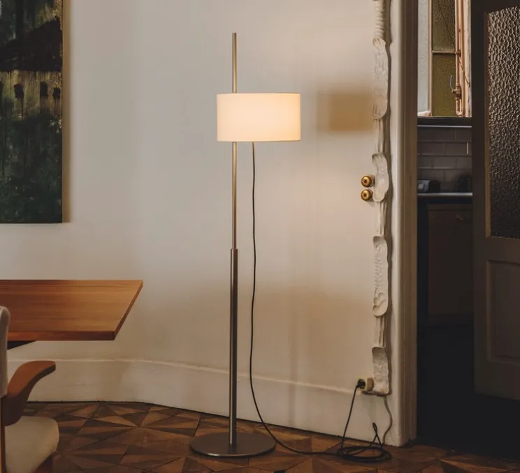 Lampadaire, TMD, nickel, L35cm, H171cm - Santa & Cole