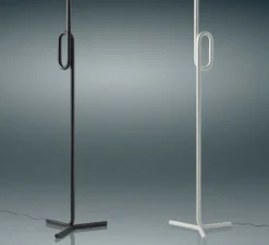 Lampadaire, Tobia, blanc, touch dimmer, LED, 2700K, 2000lm, Ø17cm, H175cm - Foscarini