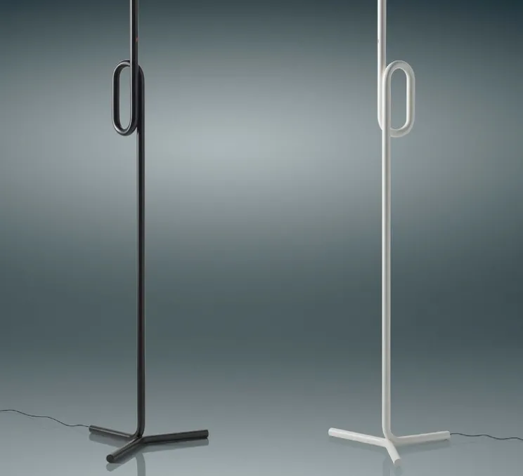 Lampadaire, Tobia, noir, touch dimmer, LED, 2700K, 2000lm, Ø17cm, H175cm - Foscarini