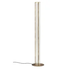 Lampadaire, Totem II, transparent, bronze satiné, LED, dim, 2700K, 1520 lm, L25cm, H150cm - Alma light