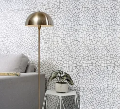 Lampadaire, Toulouse, blanc, or, Ø40cm, H150cm - It's about Romi