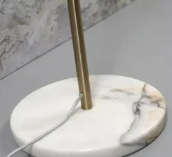 Lampadaire, Toulouse, blanc, or, Ø40cm, H150cm - It's about Romi