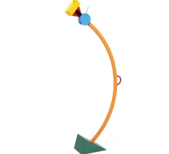 Lampadaire, Treetops, Orange, vert, rouge, jaune, bleu, Øcm, H195cm - Memphis Milano