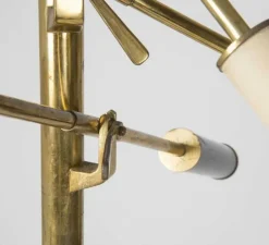 Lampadaire, Triennale, Réédition, bleu, rouge, jaune, L60cm, H160cm - Arredoluce