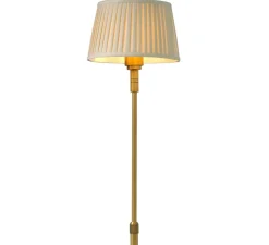 Lampadaire, Tryon, laiton antique, abat-jour beige, Ø20cm, H146,5cm - Eichholtz