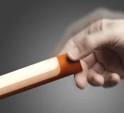 Lampadaire, Tuareg, orange, LED, dim, 3000K, 4560 lm, L129cm, H209cm - Foscarini